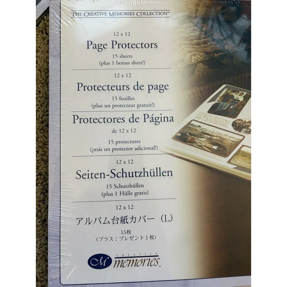 Creative Memories 12 X 12 Page Protectors 4 Packs of 16 Old Original Style New!